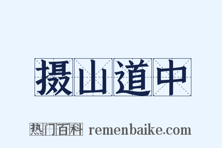 摄山道中是什么意思的图片
